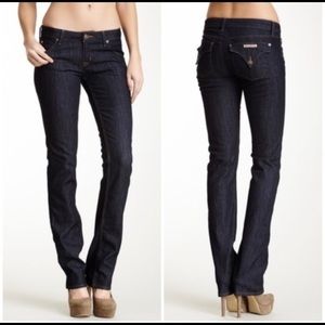 Hudson Carly Flap Straight Jean - Size 27